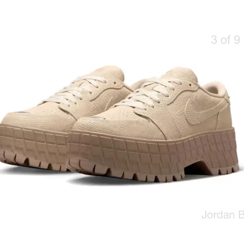 Air Jordan 1 Brooklyn Low Lands in Texturized “Rattan” Pattern
